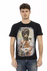 Trussardi Action Black Cotton Men T-Shirt -   -  Trussardi Action.